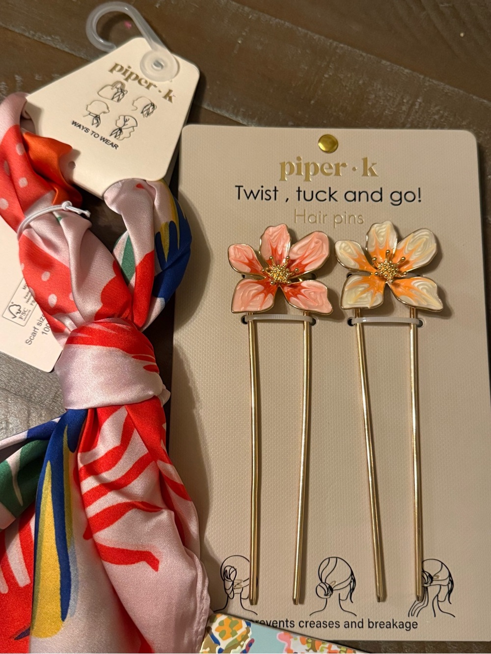Piper K Sea Life and Tropical Themed Hair Accessory Set NWT - Picture 4 of 5